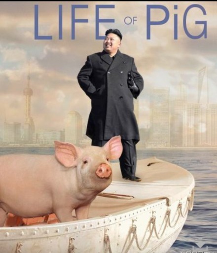Kim Jong Un x Life of Pi pigs mashup